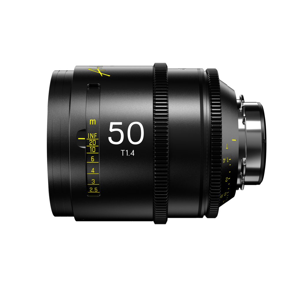 DZOFILM Arles 50mm FF/VV Prime Cine Lens(PL mount feet) - Imperial, Vista Vision Full-Frame High-Speed Prime, PL and EF Mount, T1.4 Fast Aperture, 16-Blade Iris, M86 Front Filter