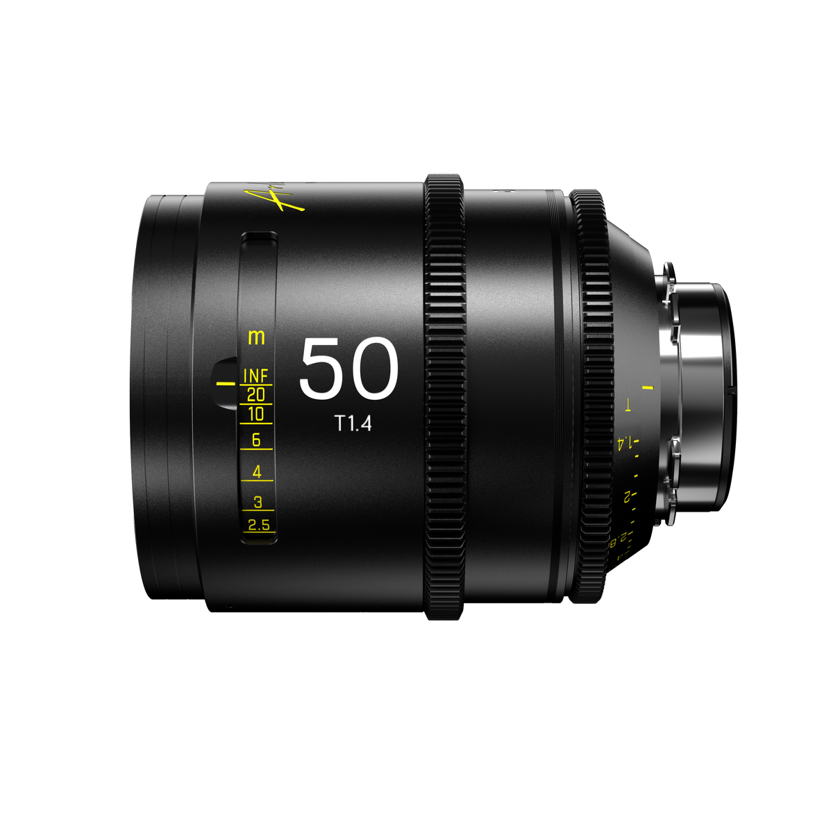 DZOFILM Arles 50mm FF/VV Prime Cine Lens(PL mount feet) - Imperial, Vista Vision Full-Frame High-Speed Prime, PL and EF Mount, T1.4 Fast Aperture, 16-Blade Iris, M86 Front Filter