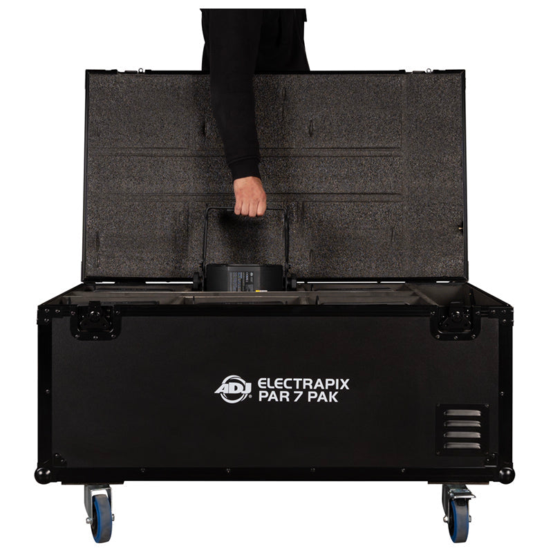 ADJ ElectraPix Par 7 Pak, 6 x Electrapix Bar 7 in a Rechargable Road Case