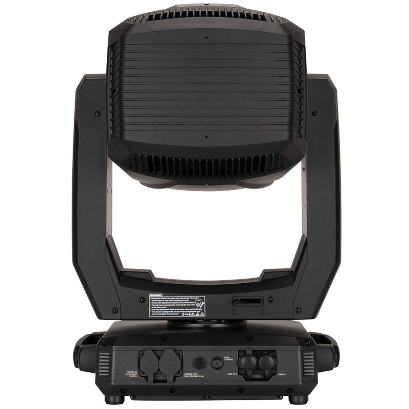 ADJ Hydro Hybrid, Fixture, IP65 with 420 Watt Osram Sirius Discharge Lamp, 4000 Hr Lamp, CMY Color Mixing, Frost Filter, Motorized Zoom, 2 x Prism, 2 x Gobo Wheel (one Rotating, One Static)