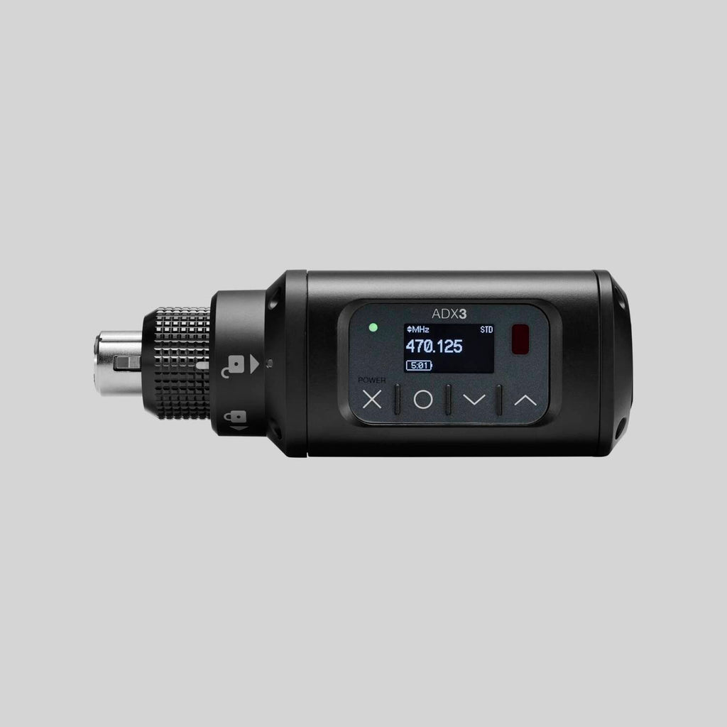 Shure ADX3-G57, Axient Digital Plug-On Transmitter with ShowLink, ADX3 Plug-on Transmitter, 470-616 MHz