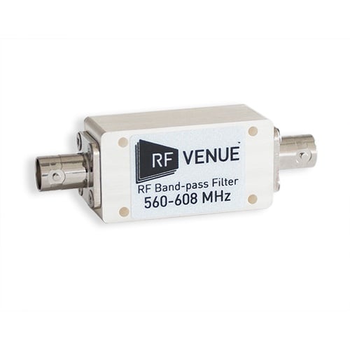 RF Venue Band Pass Filter BPF560T608, RF Band Pass Filter, 560 to 608 MHz