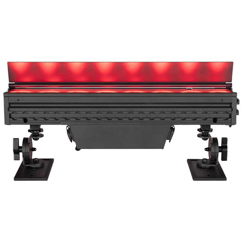 ADJ ElectraPix Bar 8, IP65 1/2 Meter Bar, Battery Powered, 8 x 20 Watt HEX LED Rgbaluv Individual Pixel Control, Backround RGB LEDs, Aria X2 Wireles, 20 Degree Diffusion Filter, L Track System