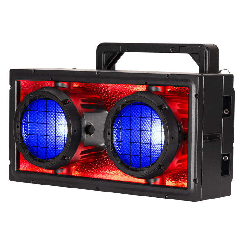 ADJ Encore DBX, IP65 Dual Blinder, 2 x 150 Watt Rgbaw Individual Controllable Cells, RGB Background, Aria X2