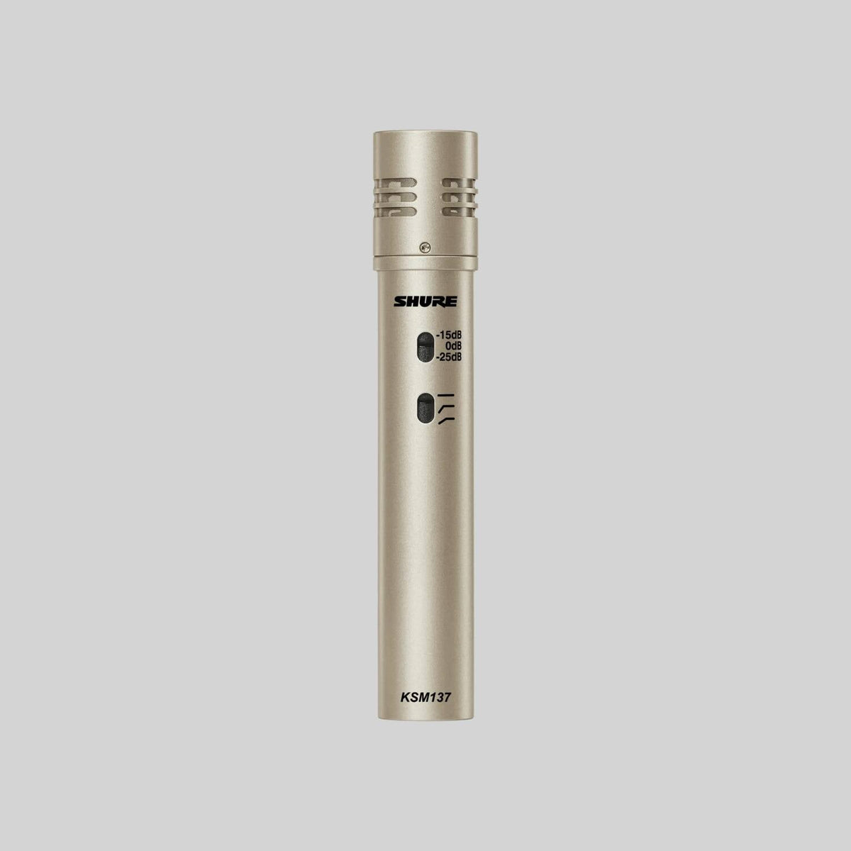 Shure KSM137/SL Stereo, Small Diaphragm Condenser Microphone, KSM137 Stereo Pair, includes two KSM137, two Foam Windscreens, A27M Stereo Microphone Adapter and Carrying Case
