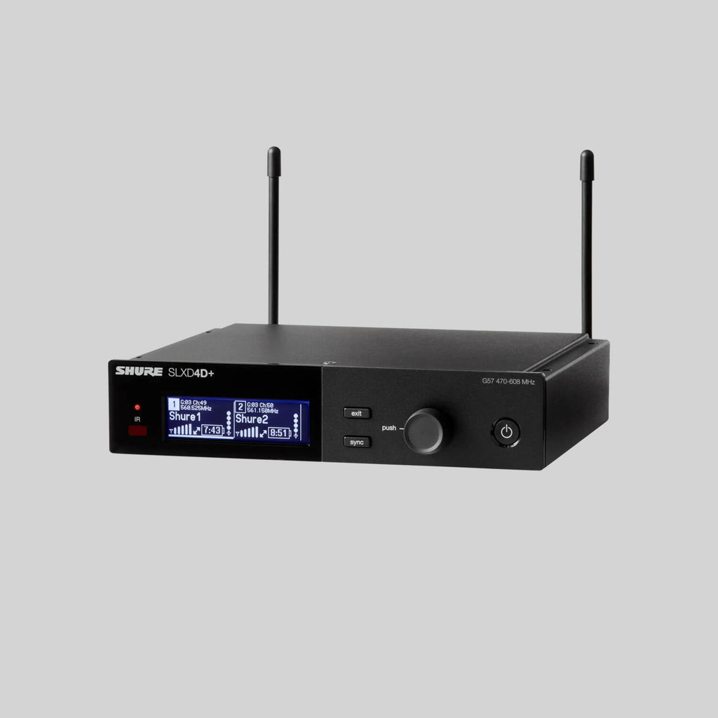 Shure SLXD4D+TA-G57, Dual Channel Wireless Receiver, Taa