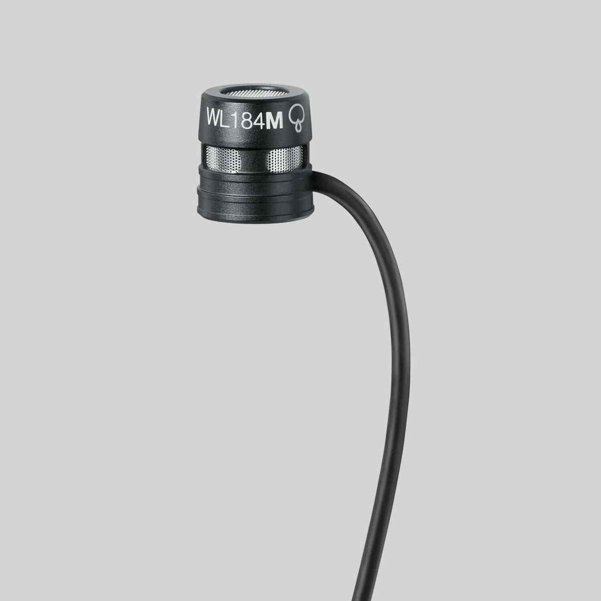 Shure WL184MB/S-LM3, Low-profile Supercardioid Lavalier Microphone, Supercard, Black