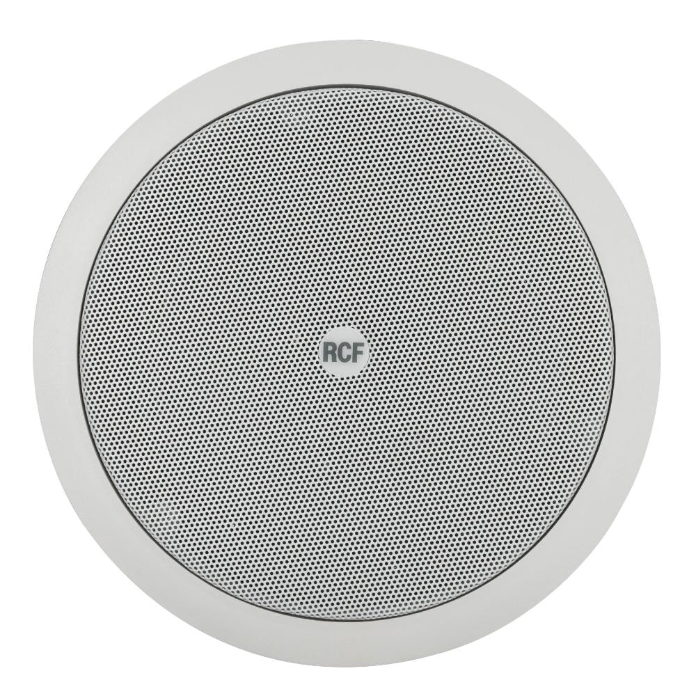 RCF PL 60 - 6" Twin-Cone Flush Mounting Ceiling Speaker, White, 6W, 70-100V