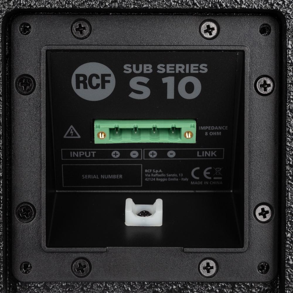 RCF SUB-S10 - Passive 1600W 10" Bass Reflex Subwoofer
