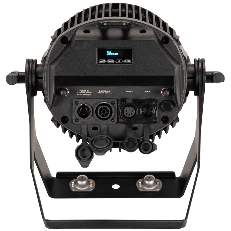 ADJ UV Par 100IP, IP65 Ultraviolet Fixture, 100 Watt UV LED 390-399 Wavelength Range, 120 Degree Beam Angle, Aria X2