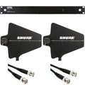 Shure UA844+SWB, Five-way active antenna splitter and power distribution system for QLXD-D, ULX, ULXD-D, Slx, and BLX (BLX4R only) receivers. (470-952 MHz)