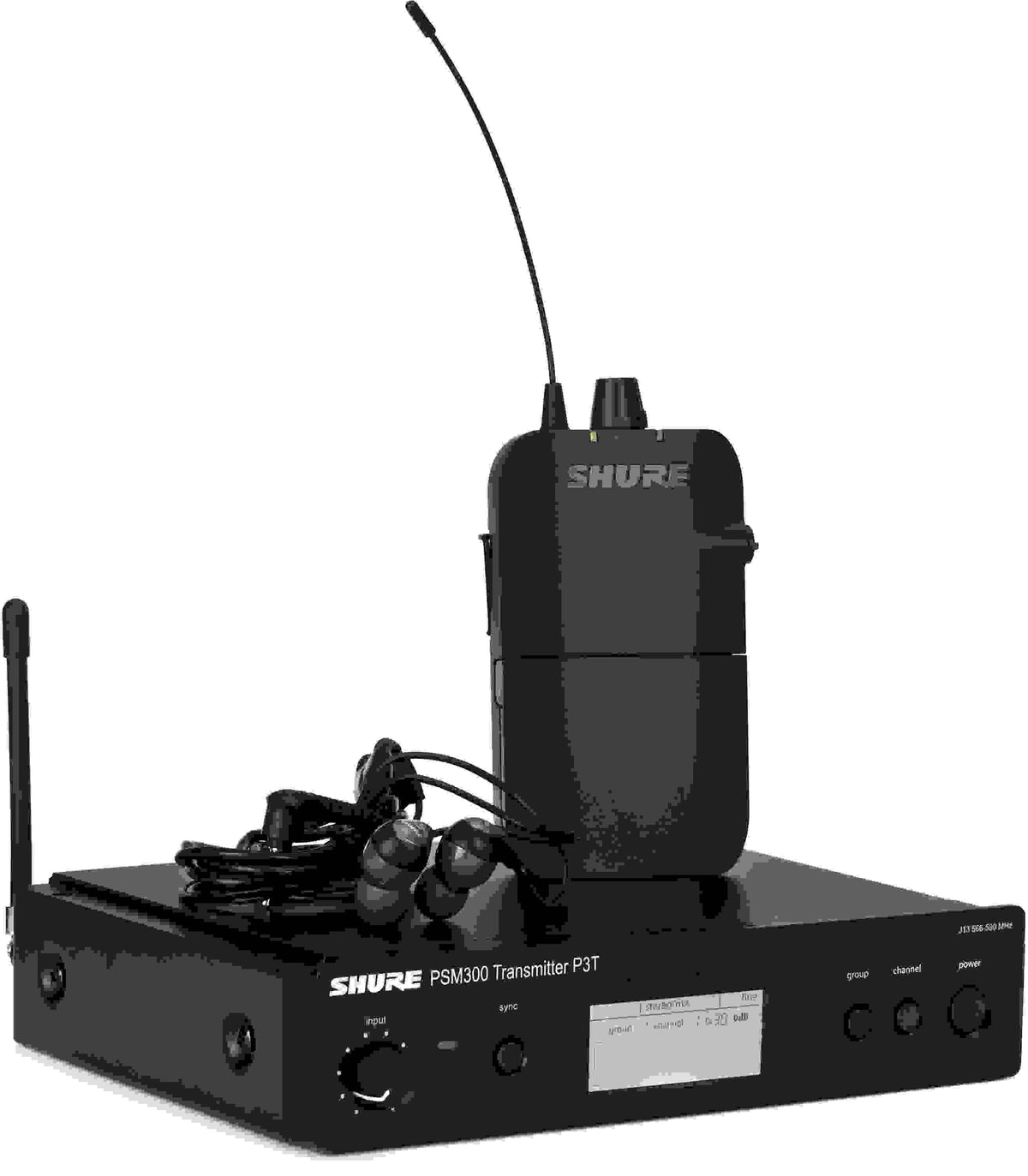 Shure P3TR112GR-J13, PSM300 Wireless System With SE112-GR Earphones