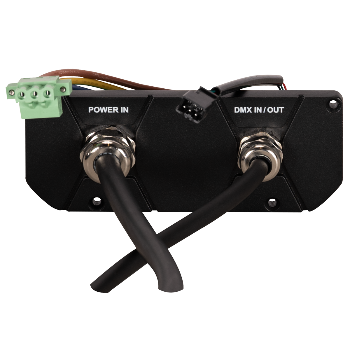 Elation 2W Hardwire Plate, "Black Plate"