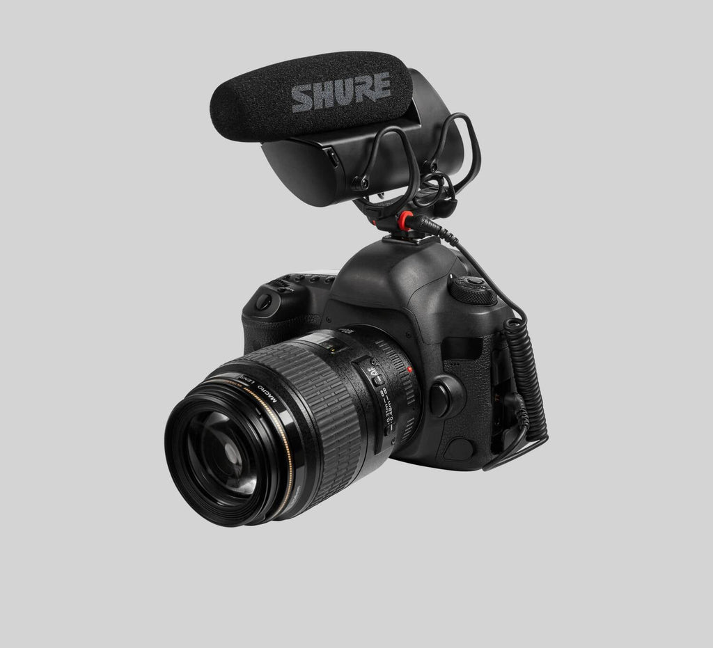 Shure VP83F, Camera Mount Microphone With Flash, Camera-mount shotgun microphone w/integrated flash recording