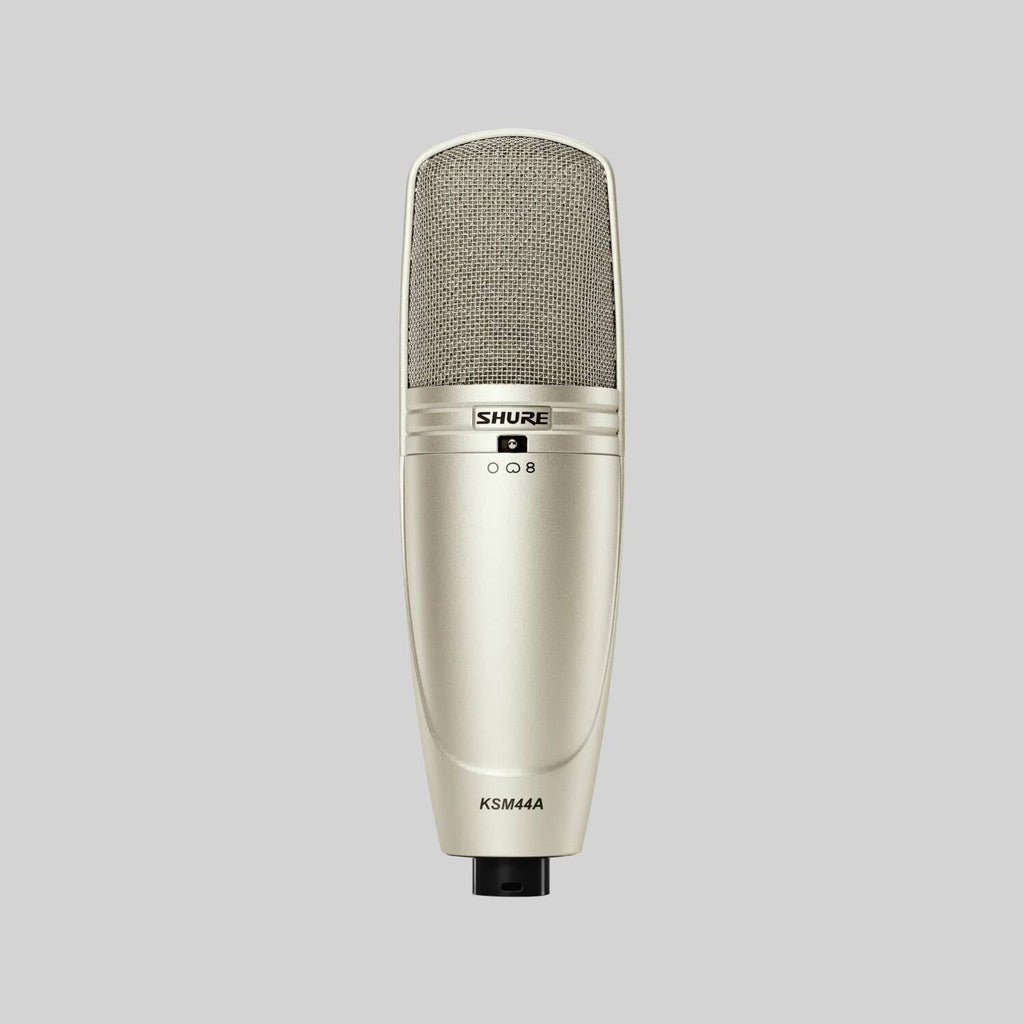 Shure KSM44A/SL, Large Diaphragm Multi-Pattern Condenser Microphone, Large Diagphragm, Side-Address Condenser Studio Microphone (Cristal)