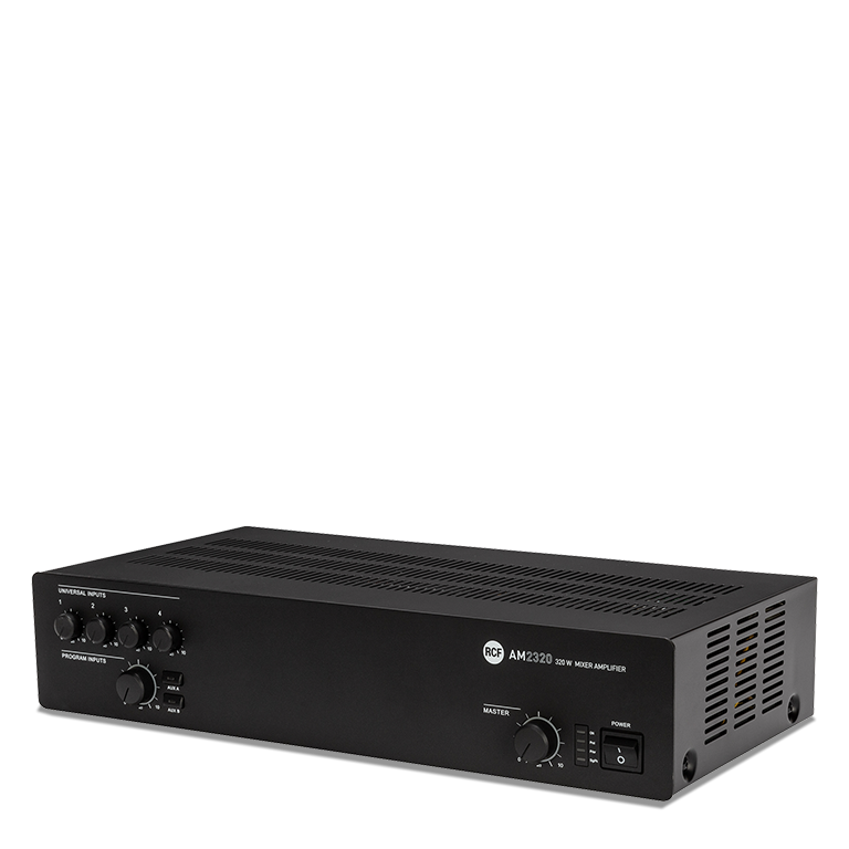 RCF AM2320 - 5 Input Digital Mixer/ Amplifier - 4 Ω, 70/100V, 160W