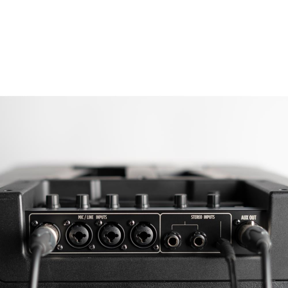 RCF EVOX-JMIX9-W - White Active 2100W Portable Three-Way Column Array w/ JMixRemote App Capability, INCLUDES:
