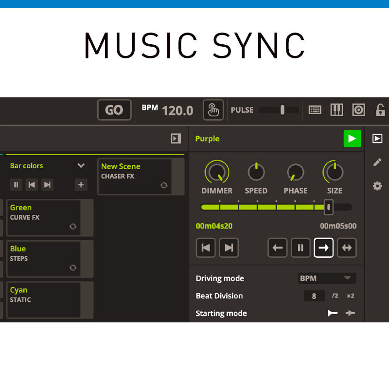 ADJ myDMX 5, Table Top DMX Light Control Software for MAC or PC, 2 DMX Universe, 3D Visualizer, Time Line Feature, Dynamic Live Mixer, App Based Control Option