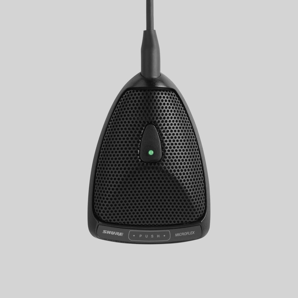 Shure MX392/O, Microflex Boundary, Omnidirectional, Condenser Boundary Microphone, Built-in Preamp, Attached 12' Unterminated Cable, Logic Functions, Programmable Switch and LED Indicator