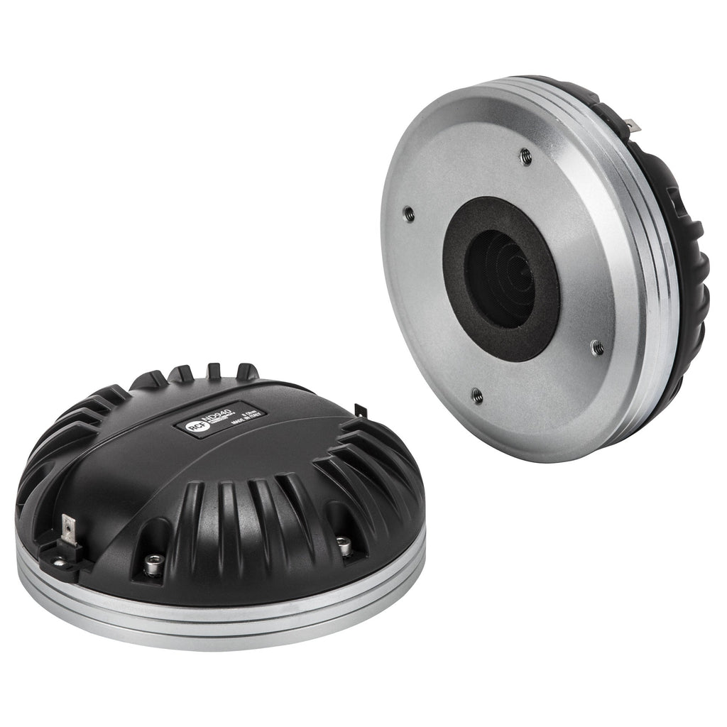 RCF ND940, 1.4" Exit Compression Driver, 140W RMS, 280W Program, 110 dB Sensitivity, 500 Hz-20 kHz, Titanium Diaphragm, 16 Ohm