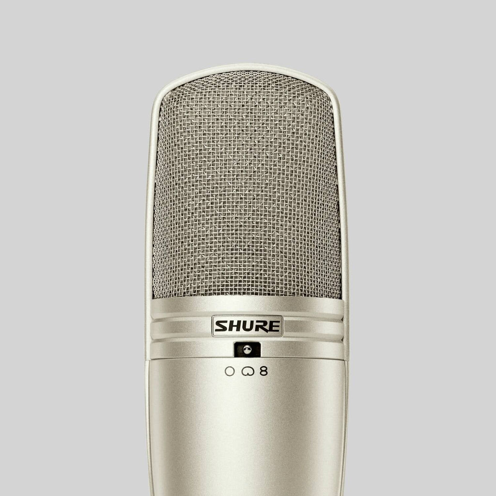Shure KSM44A/SL, Large Diaphragm Multi-Pattern Condenser Microphone, Large Diagphragm, Side-Address Condenser Studio Microphone (Cristal)