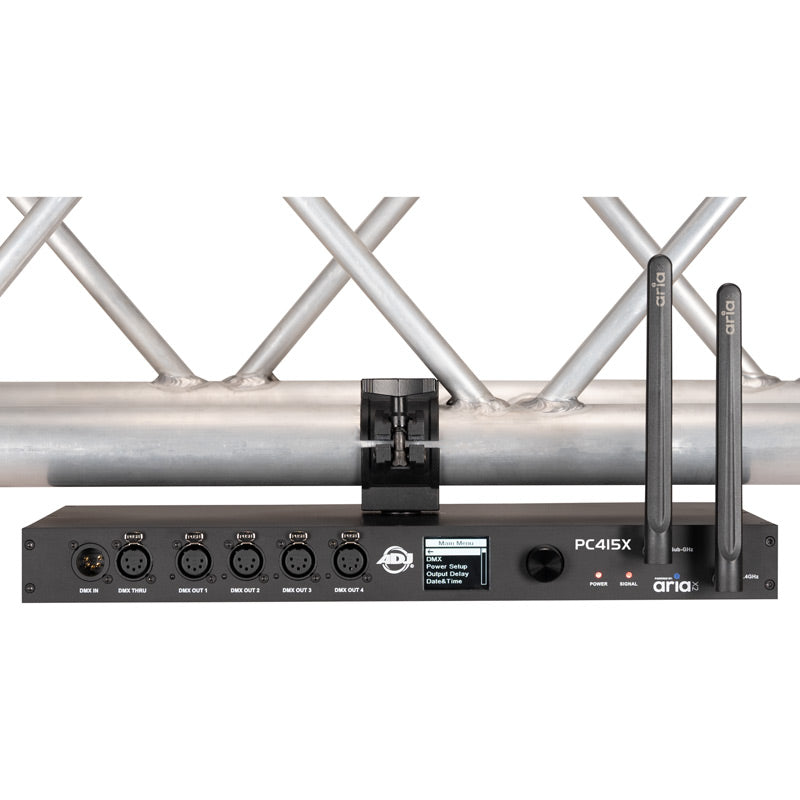 ADJ PC415X, Versatile Powerhouse, 3-in-1 Interface, 4 Output Power Distribution, Aria X2, 4 Output DMX/RDM Splitter, Event Scheduler