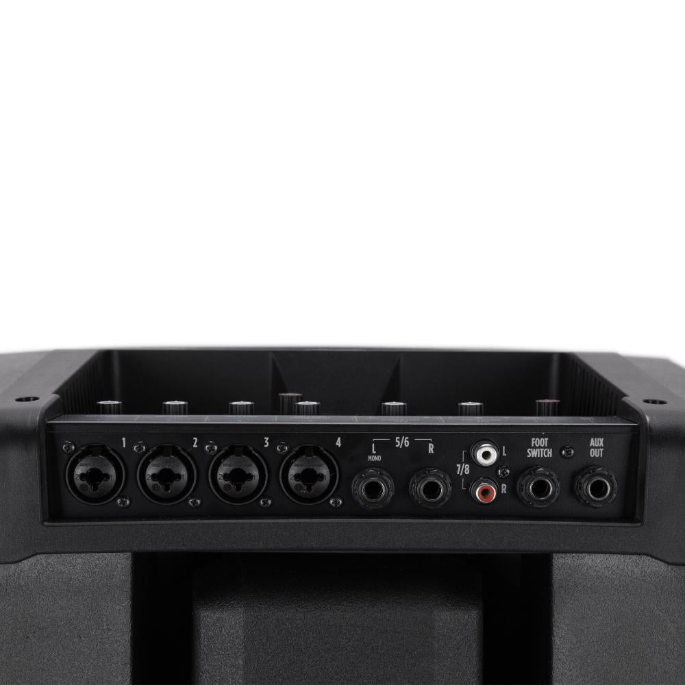 RCF EVOX JMIX8 W - Active 1400W Portable PA System with Bluetooth Mixer, 12" Subwoofer and (8)x2" Top (White)