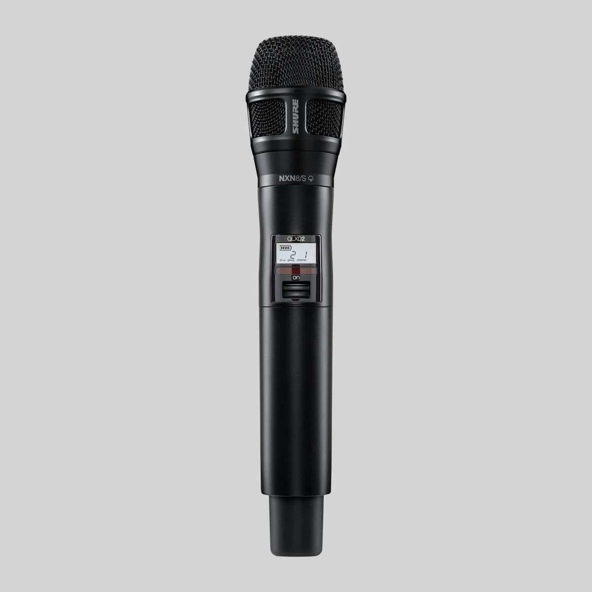 Shure QLXD2/N8SB-V50, Handheld Transmitter with Nexadyne 8/S Capsule, QLXD2 Wireless HH W/N8SB Head