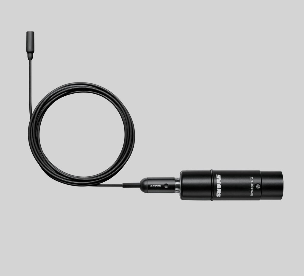 Shure TL48B/O-LEMO6-A, TwinPlex TL48 Subminiature Lavalier Microphone, Omni Lav, Low Sens, LEMO, Black