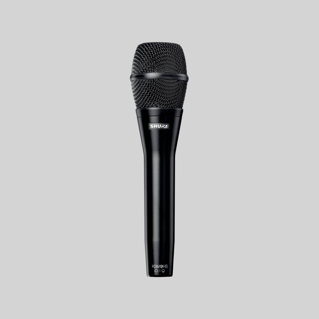 Shure KSM9HS, Condenser Microphone with Switchable Polar Pattern, Dual Pattern (Hypercardioid/Subcardioid) Condenser Handheld Vocal Microphone (Black)