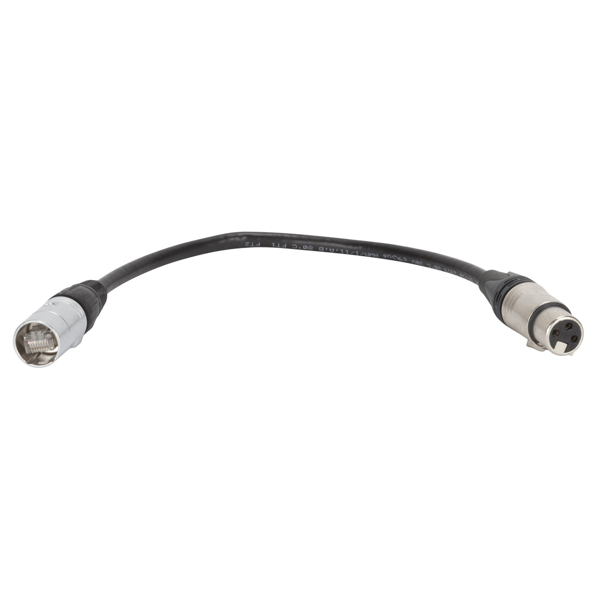 RCF CBL ETHERCON TO XLR F 0.2M, To Connect XLR To RDnet RJ45