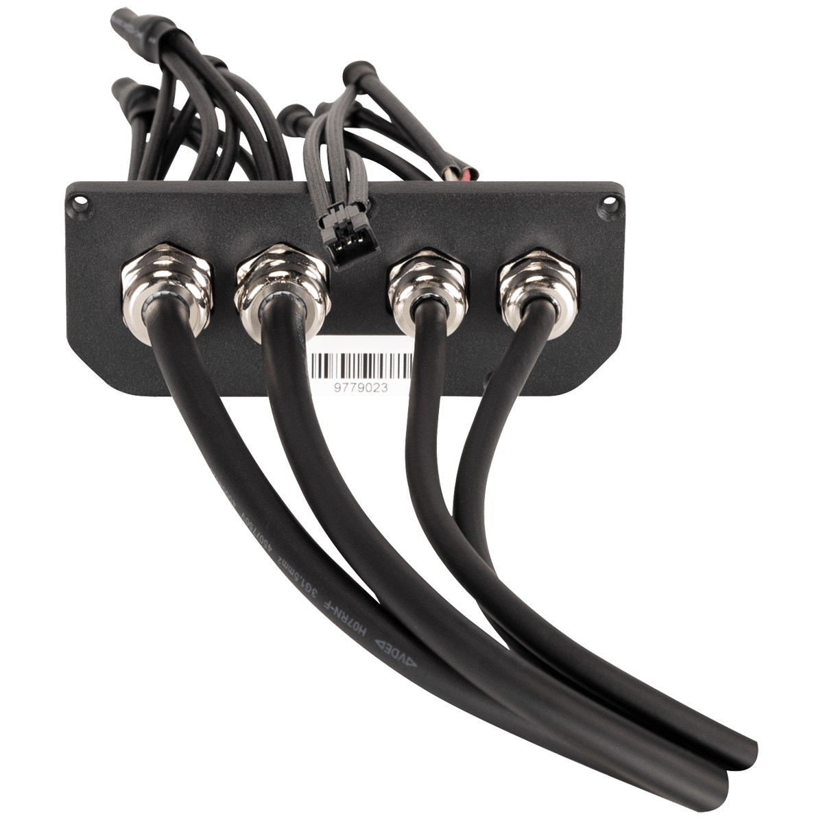 Elation 4W Hardwire Plate, "Black Plate"