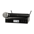 Shure BLX24/PG58-H9, Vocal System with (1) BLX4 Wireless Receiver and (1) Handheld Transmitter with PG58 Microphone