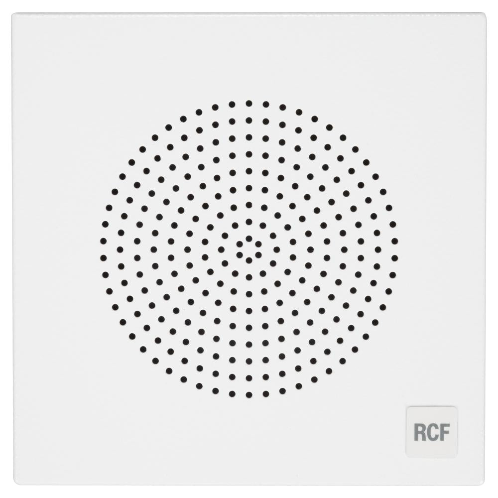 RCF DU 50EN - 5" Twin-Cone Wall/Ceiling Mounting Speaker, White, 6W, 70-100V - EN54-24