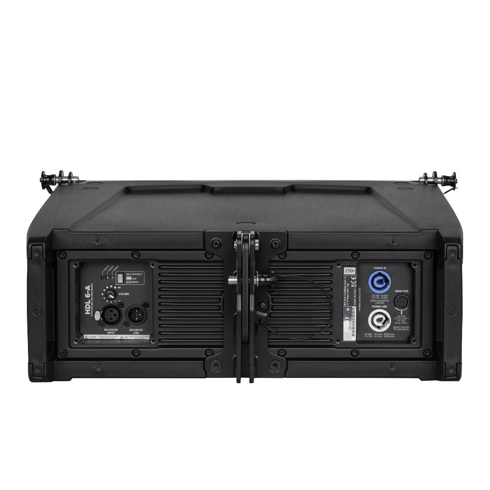 RCF HDL6-A W - Active 1400W Dual 6" Compact 2-Way Line Array (White)