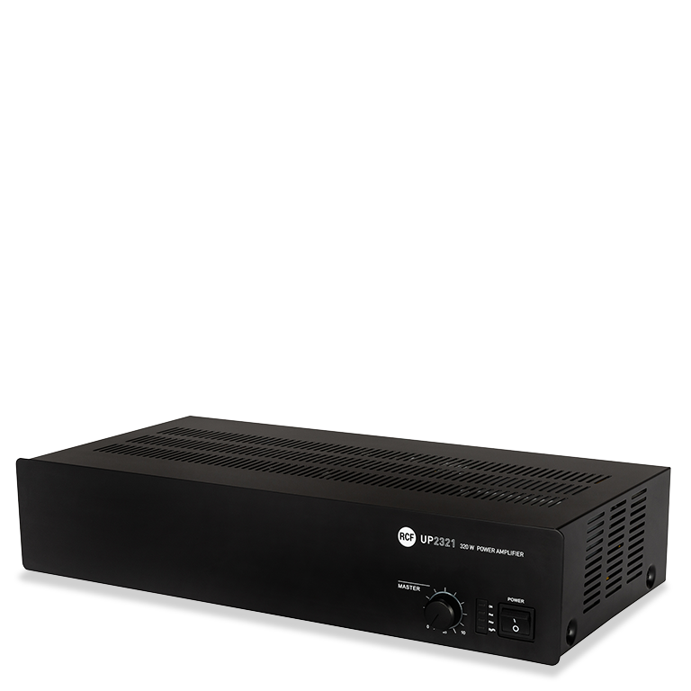 RCF UP-2321 - Class D Power Amplifier with Aux Input - 4 Ω, 70/100V, 320W
