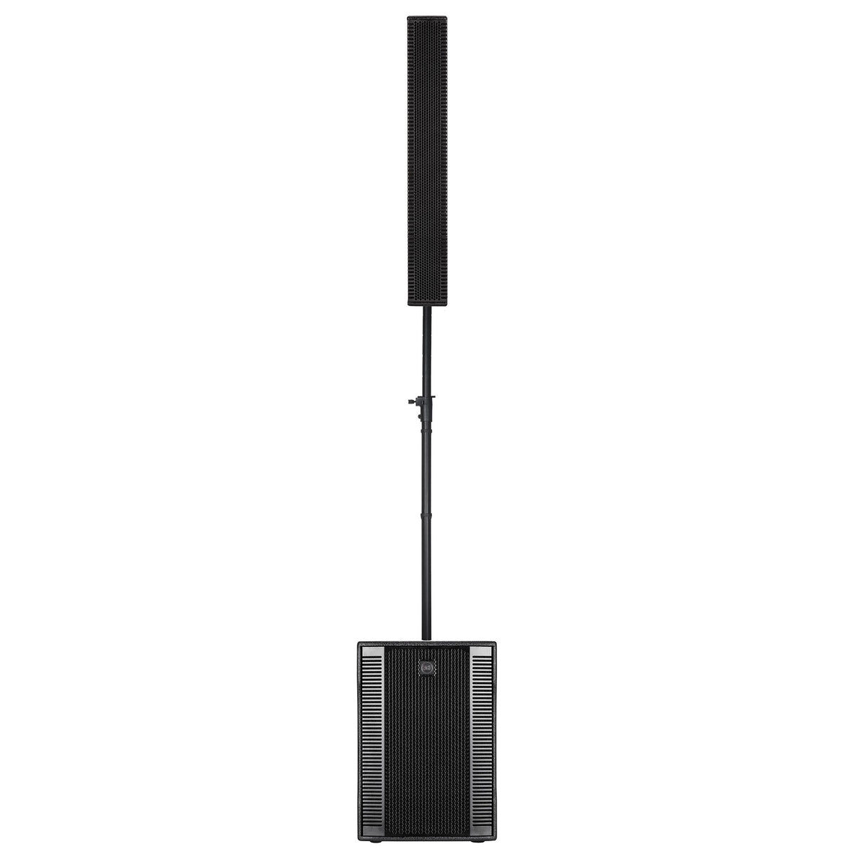 RCF EVOX-12-SYSTEM-W, Active 1400W Portable PA System, Baltic Birch, 15" Subwoofer and (8)x4" Top, White - USED