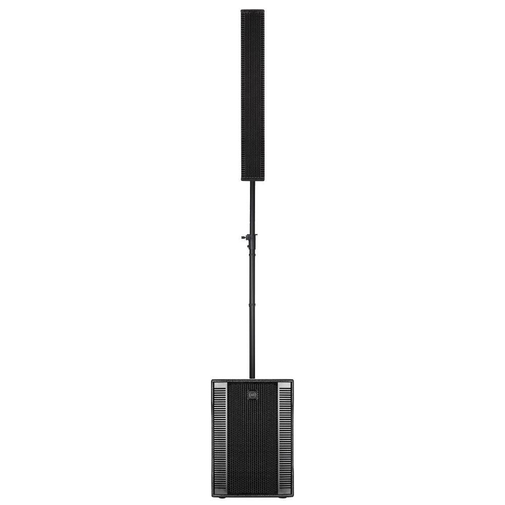 RCF EVOX-12-SYSTEM-W - Active 1400W Portable PA System (Baltic Birch), 15" Subwoofer and (8)x4" Top (White)
