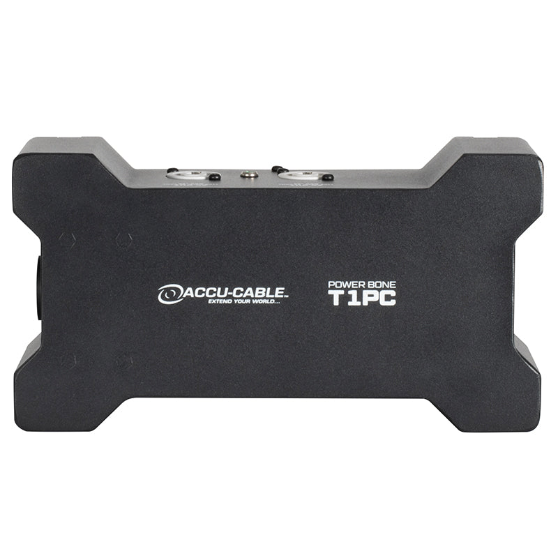 ADJ Power Bone T1PC, Distribution Box with 2 x Seetronic IP65 Locking Power Input and Thru Connections with 4 x Seetronic Indoor Locking Power Output Connections