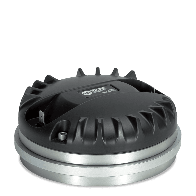 RCF ND850 1.4, 1.4" Exit Compression Driver, 110W RMS, 220W Program, 109 dB Sensitivity, 500 Hz-20 kHz, Titanium Diaphragm, 8 Ohm
