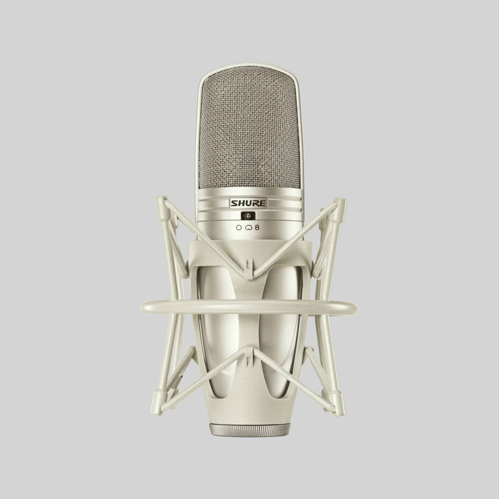 Shure KSM44A/SL, Large Diaphragm Multi-Pattern Condenser Microphone, Large Diagphragm, Side-Address Condenser Studio Microphone (Cristal)