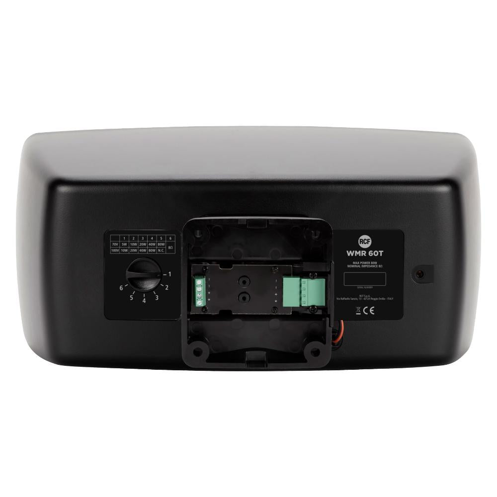 RCF WMR-60T - W - Passive 320W 6.5" 2-Way Wall Mount Monitor Speaker w/ Transformer - 8 Ω, 70/100V (White)