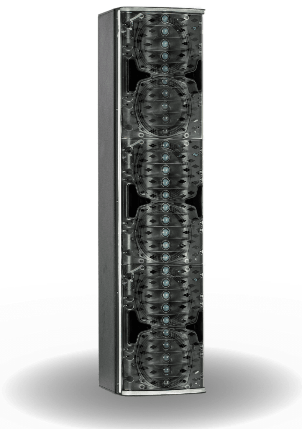 EAW AC6 Black, Adaptive Column Speaker, 6 x 6in LF and 30 x 1.7in HF, Horizontal 120 Vertical Adaptive