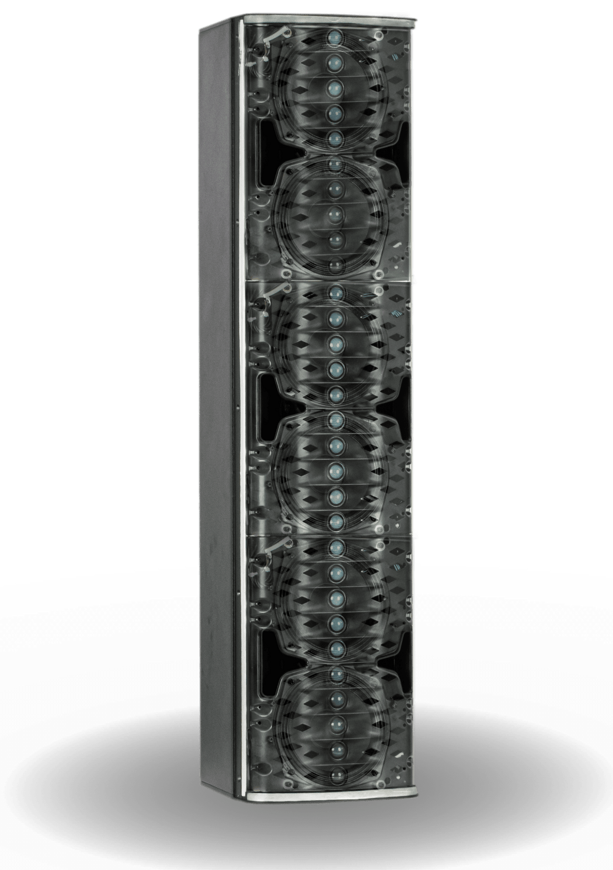EAW AC6 Black, Adaptive Column Speaker, 6 x 6in LF and 30 x 1.7in HF, Horizontal 120 Vertical Adaptive