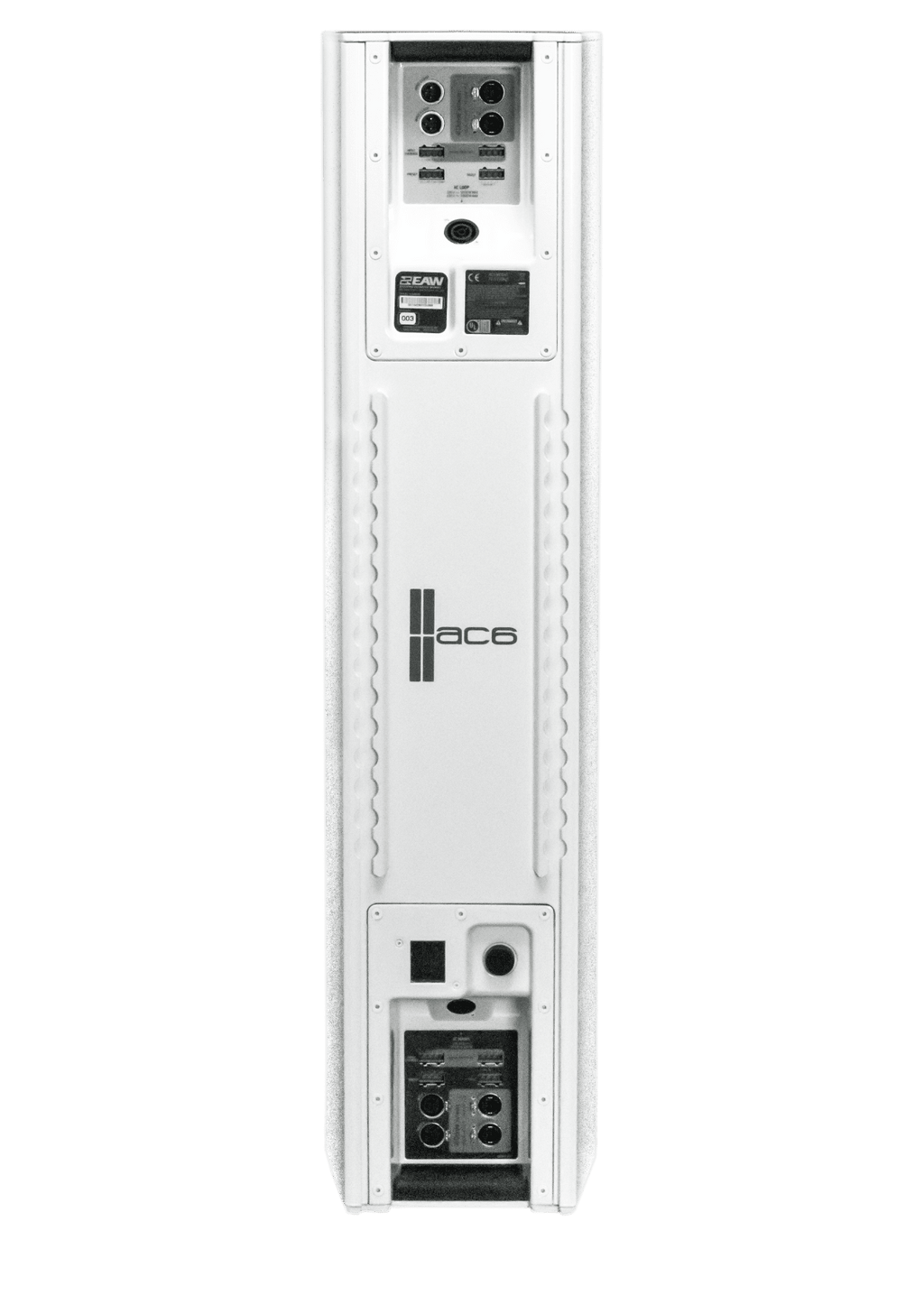 EAW AC6 White, Adaptive Column Speaker, 6 x 6in LF and 30 x 1.7in HF, Horizontal 120 Vertical Adaptive