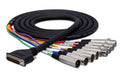 HOSA - AES/EBU Snake, DB25 to 4 x XLR3M and 4 x XLR3F, 5 m