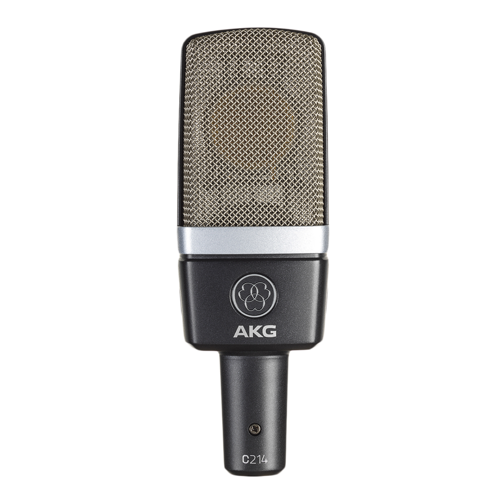 AKG C214 MATCHED PAIR, Studio Condenser Microphone, Sonic character of the C414 XLII, Outstanding dynamic range and ultralow noise, Switchable 20dB attenuator and bass-cut filter
