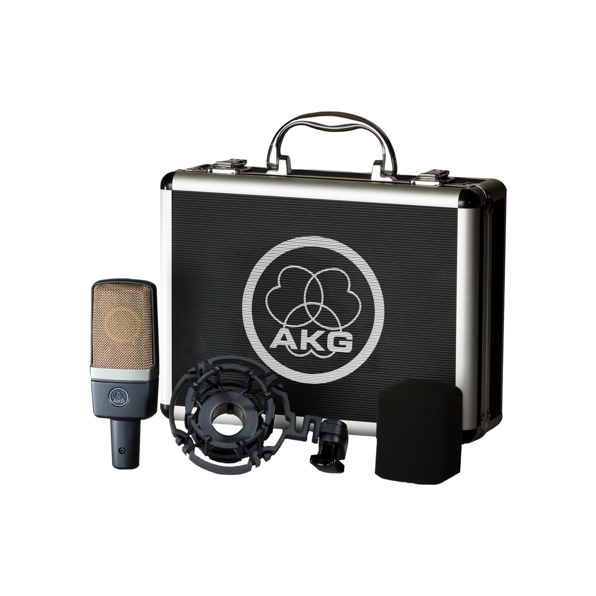 AKG C214, Studio Condenser Microphone, Sonic character of the C414 XLII, Outstanding dynamic range and ultralow noise, Switchable 20dB attenuator and bass-cut filter