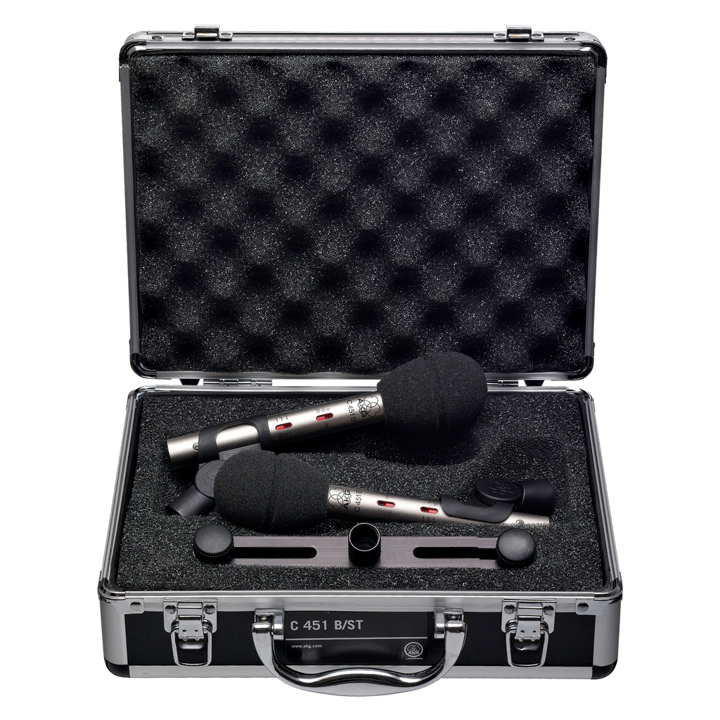 AKG C451 B MATCHED PAIR, Studio Condenser Microphone, Sound of the legendary C451 EB + CK1 capsule from 1969, Delivers stunning sound quality with maximum accuracy, Read More