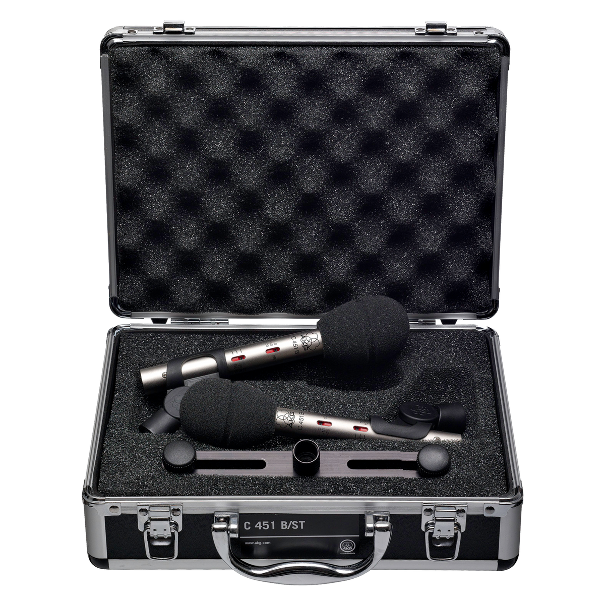 AKG C451 B MATCHED PAIR, Studio Condenser Microphone, Sound of the legendary C451 EB + CK1 capsule from 1969, Delivers stunning sound quality with maximum accuracy, Read More